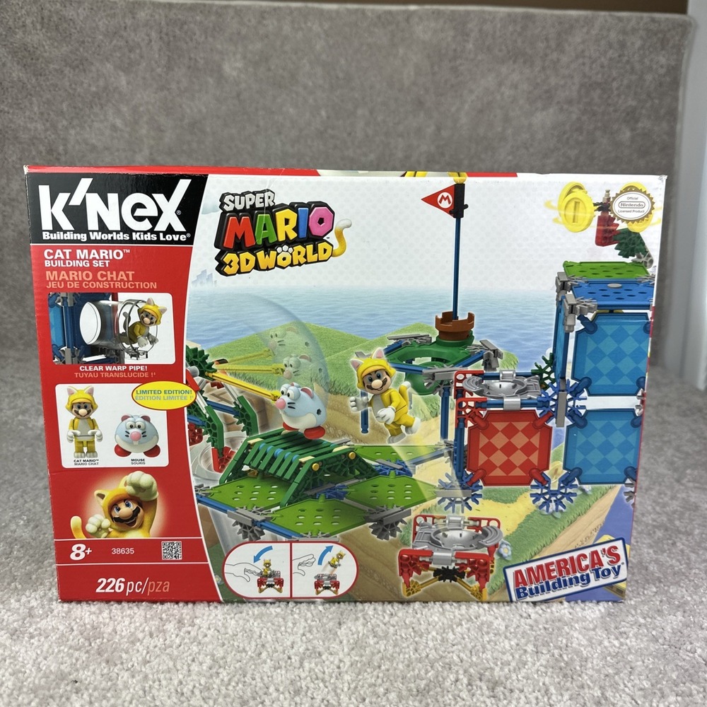 MISSING PIECES K'nex‎ Super Mario 3D World Cat Mario #38685 Building Set